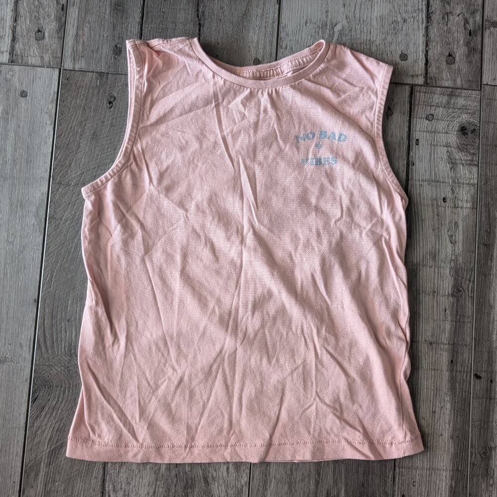 5️⃣ Cotton On, No Bad Vibes Tank Top, Mauve, Sz 6